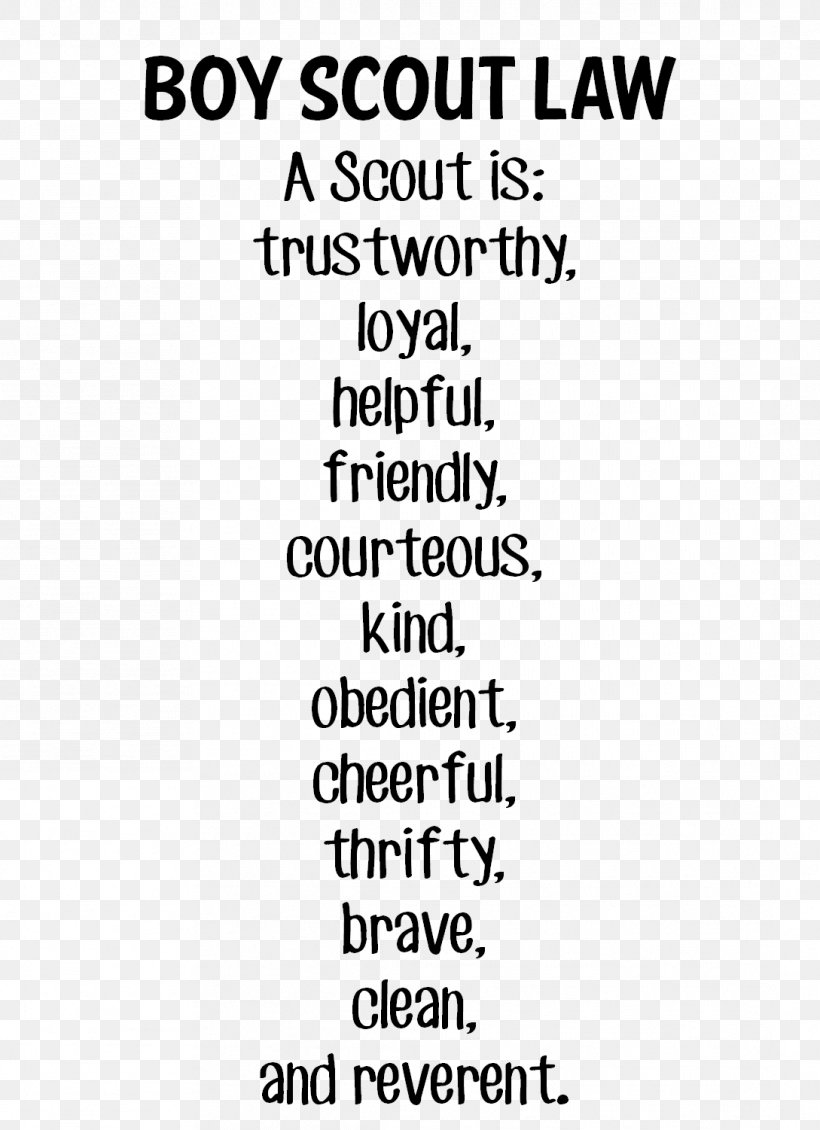 Leatherstocking Council Scout Law Scouting Scout Promise Cub Scout, PNG, 1089x1501px, Leatherstocking Council, Area, Black, Black And White, Boy Scouts Of America Download Free