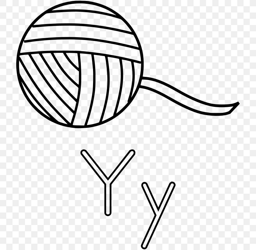Yarn Wool Clip Art, PNG, 800x800px, Yarn, Area, Black, Black And White, Can Stock Photo Download Free