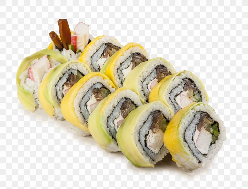 California Roll Gimbap Sushi Omelette Uramaki-zushi, PNG, 3560x2720px, California Roll, Asian Food, Auglis, Avocado, Child Download Free