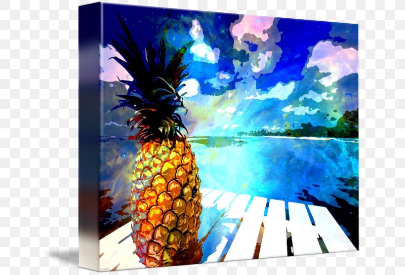 Pineapple Majorelle Blue Majorelle Garden Modern Art, PNG, 650x557px, Pineapple, Ananas, Art, Blue, Bromeliaceae Download Free