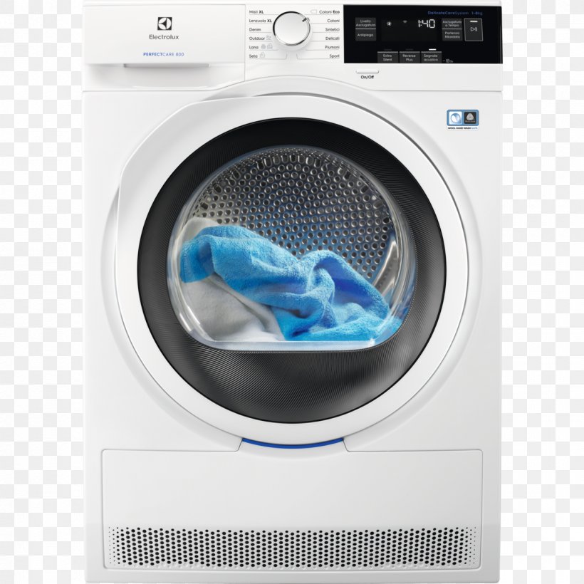 Clothes Dryer Electrolux Heat Pump Home Appliance Beko, PNG, 1200x1200px, Clothes Dryer, Beko, Electrolux, Electronics, European Union Energy Label Download Free