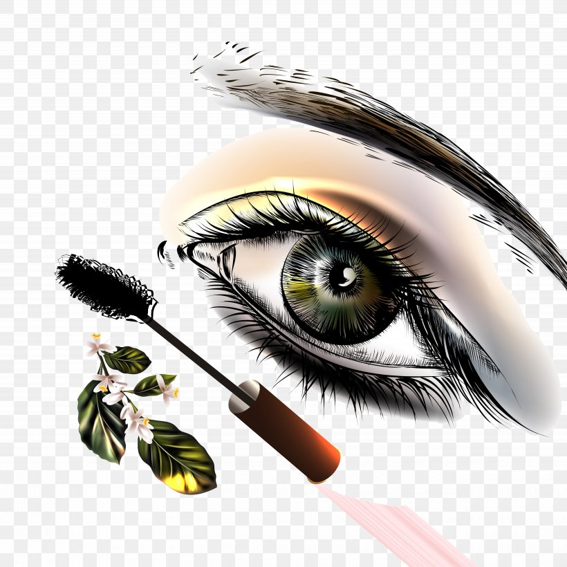 Eyebrow Euclidean Vector, PNG, 5000x5000px, Eye, Cosmetics, Drawing, Eye Shadow, Eyebrow Download Free