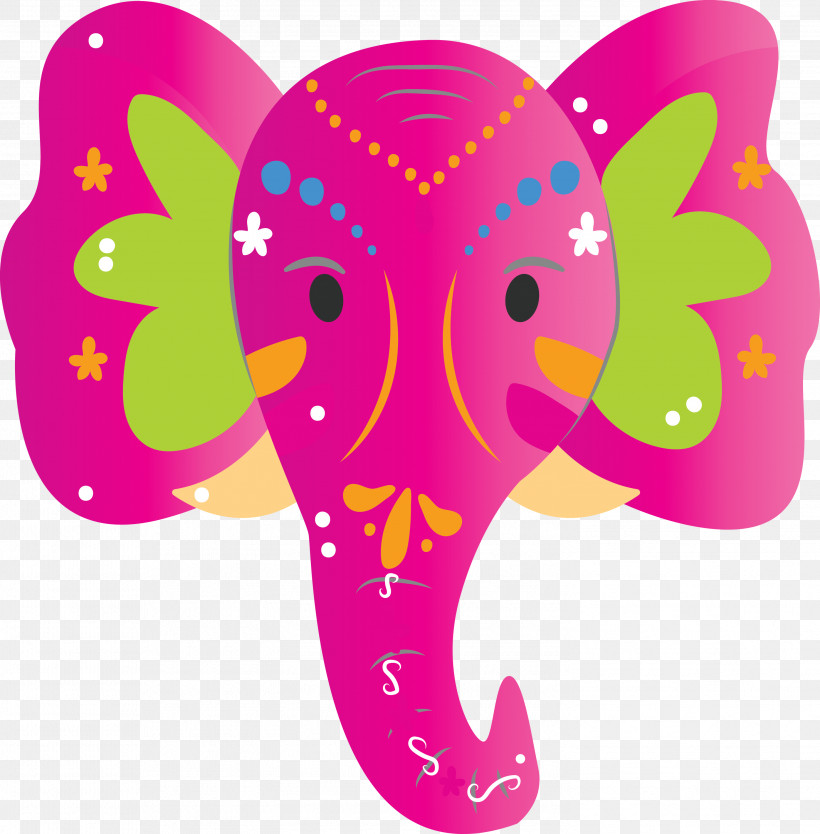 Indian Element, PNG, 2948x2999px, Indian Element, Elephant, Meter, Pink M Download Free