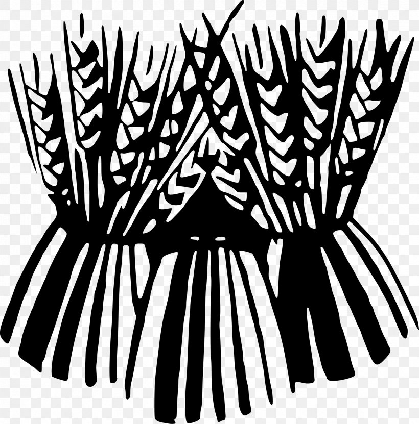 Sheaf Grain Clip Art, PNG, 2367x2400px, Sheaf, Black, Black And White, Cereal, Drawing Download Free