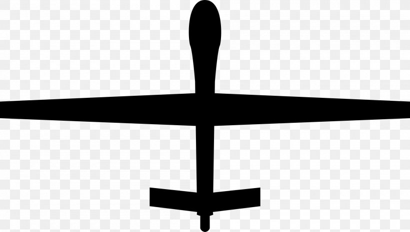 General Atomics MQ-1 Predator General Atomics MQ-9 Reaper Unmanned Aerial Vehicle General Atomics MQ-1C Gray Eagle Airplane, PNG, 2000x1136px, General Atomics Mq1 Predator, Aircraft, Airplane, Black And White, Cross Download Free