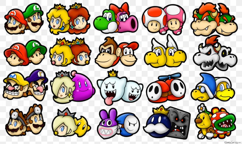 Mario Luigi Bowser Princess Peach Toad, PNG, 1024x610px, Mario, Area, Art, Bowser, Cartoon Download Free
