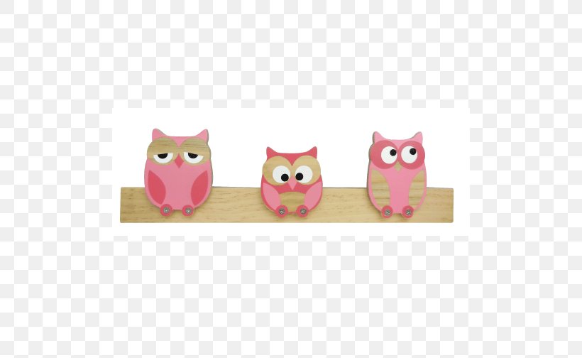 Owl Wall Hooks Hook (Coral Blush) Product Pink M, PNG, 504x504px, Owl, Bird, Bird Of Prey, Pink, Pink M Download Free