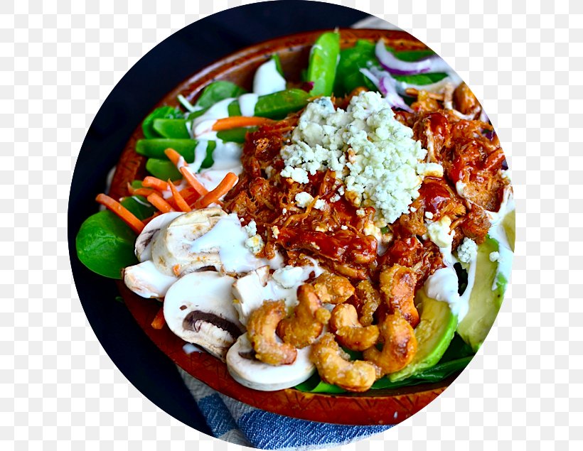 Thai Cuisine Pulled Pork Taco Barbecue Spinach Salad, PNG, 630x635px, Thai Cuisine, American Food, Asian Food, Barbecue, Blue Cheese Download Free