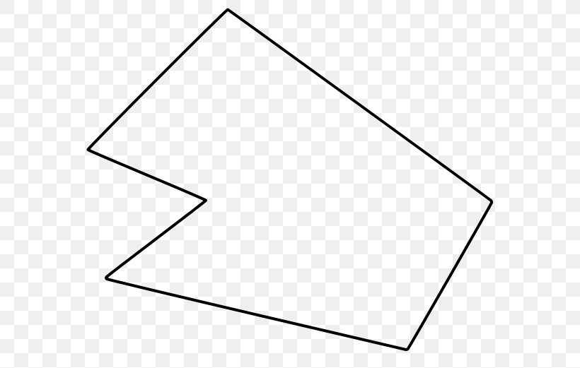 Concave Polygon Area Perimeter Line Segment, PNG, 588x521px, Polygon, Area, Black, Black And White, Concave Polygon Download Free