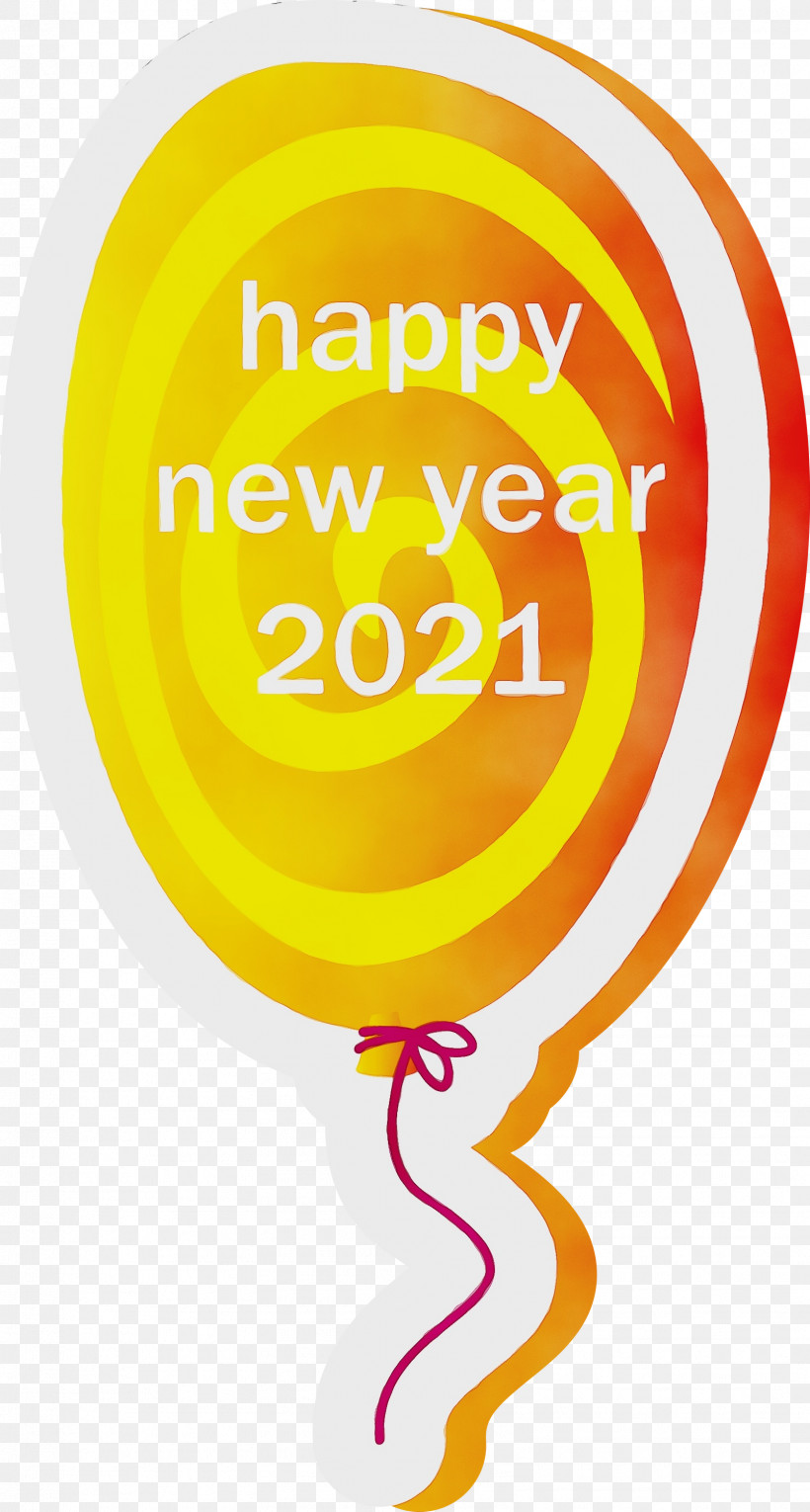 Yellow Meter Balloon Happiness Line, PNG, 1607x3000px, 2021 Happy New Year, Balloon, Happiness, Line, Meter Download Free