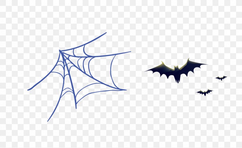 Cartoon Spider Web Illustration, PNG, 886x542px, Cartoon, Bat, Blue, Brand, Computer Download Free