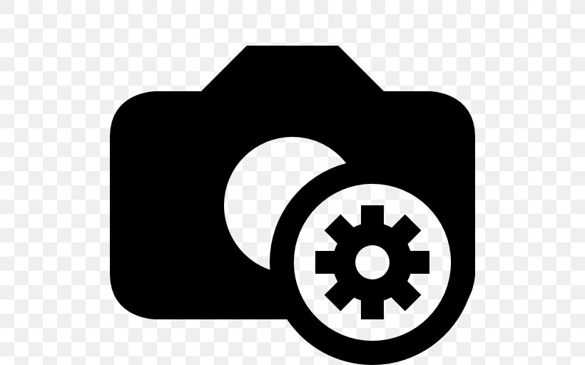 Download, PNG, 512x512px, Digital Cameras, Area, Black And White, Camera, Logo Download Free
