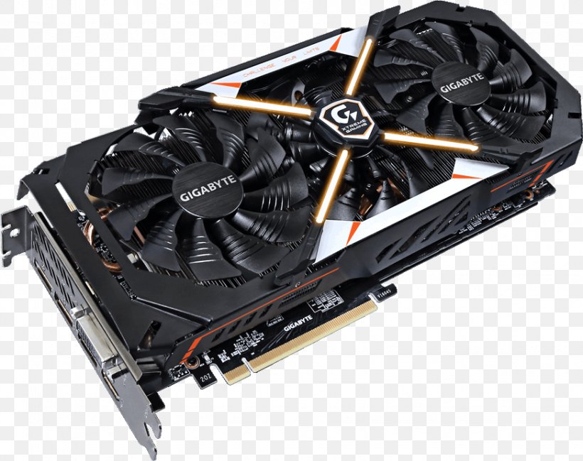 Graphics Cards & Video Adapters NVIDIA GeForce GTX 1080 Gigabyte Technology 英伟达精视GTX, PNG, 872x691px, Graphics Cards Video Adapters, Computer Component, Computer Cooling, Computer Hardware, Electronic Device Download Free