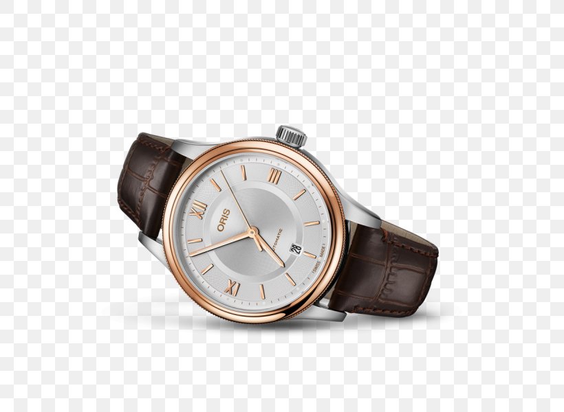 Mechanical Watch Oris Clock Watch Strap, PNG, 600x600px, Watch, Bracelet, Brand, Brown, Clock Download Free