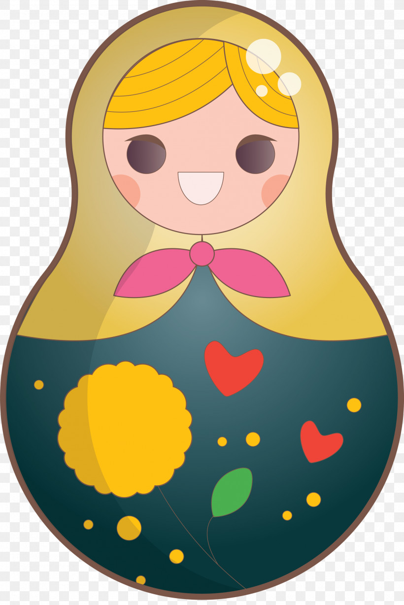 Colorful Russian Doll, PNG, 2003x3000px, Colorful Russian Doll, Character, Character Created By, Yellow Download Free