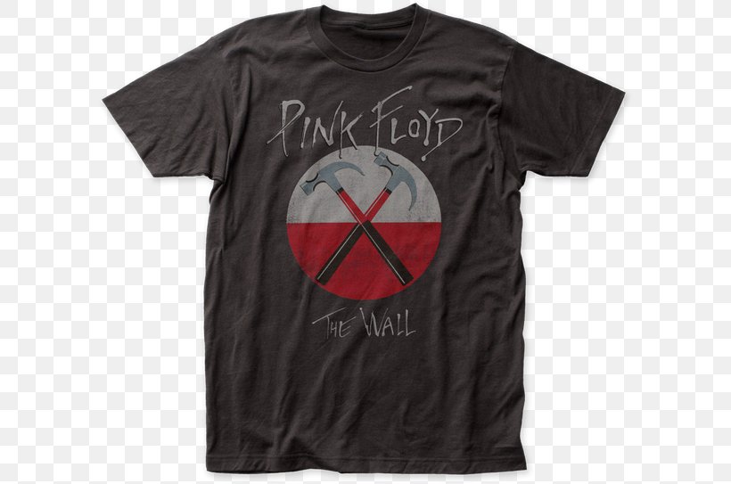 Concert T-shirt Dark Side Of The Moon Tour The Wall Pink Floyd, PNG, 600x543px, Tshirt, Active Shirt, Animals, Black, Brand Download Free