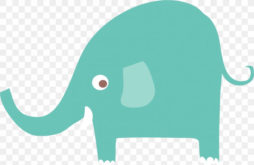 Indian Elephant Green Blue Clip Art, PNG, 1812x1180px, Indian Elephant, Blue, Drawing, Elephant, Elephants And Mammoths Download Free