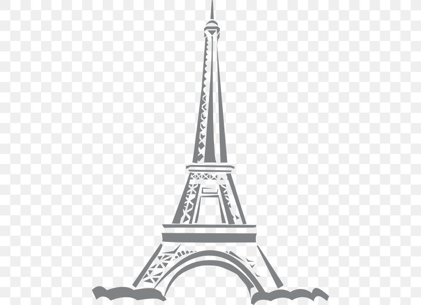 Eiffel Tower Clip Art, PNG, 462x595px, Eiffel Tower, Black And White, Line Art, Monochrome, Monochrome Photography Download Free