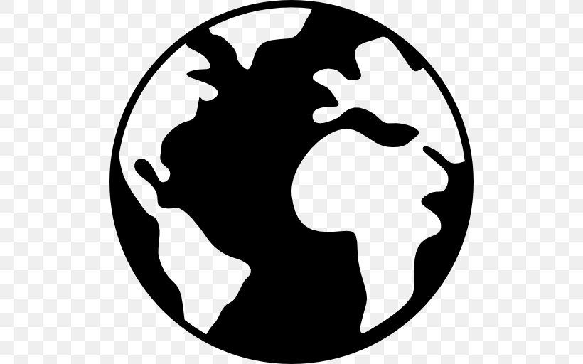 Earth Symbol World Globe, PNG, 512x512px, Earth, Black And White, Earth Symbol, Globe, Logo Download Free