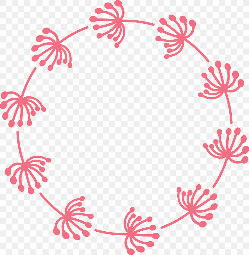 Floral Frame Flower Frame Monogram Frame, PNG, 2923x3000px, Floral Frame, Flower, Flower Frame, Monogram Frame, Pink Download Free