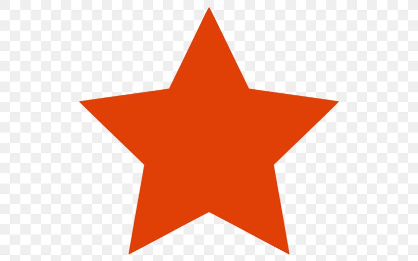 Red Star, PNG, 512x512px, Star, Area, Five Pointed Star, Green Star, Orange Download Free