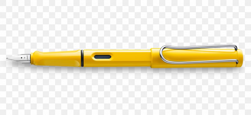 Fountain Pen Product Design Angle, PNG, 1960x905px, Fountain Pen, Office Supplies, Pen, Yellow Download Free