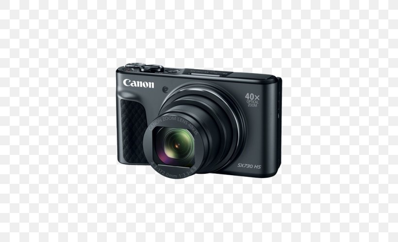 Point-and-shoot Camera Canon PowerShot SX720 HS Black, PNG, 500x500px, Camera, Black, Camera Flashes, Camera Lens, Cameras Optics Download Free