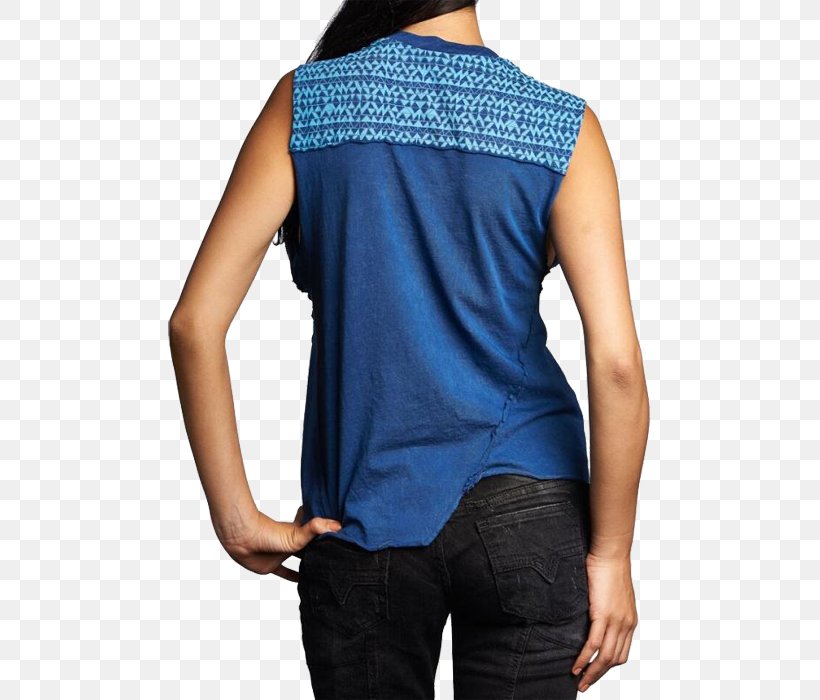 Sleeveless Shirt Shoulder Cobalt Blue Blouse, PNG, 700x700px, Sleeve, Blouse, Blue, Clothing, Cobalt Download Free