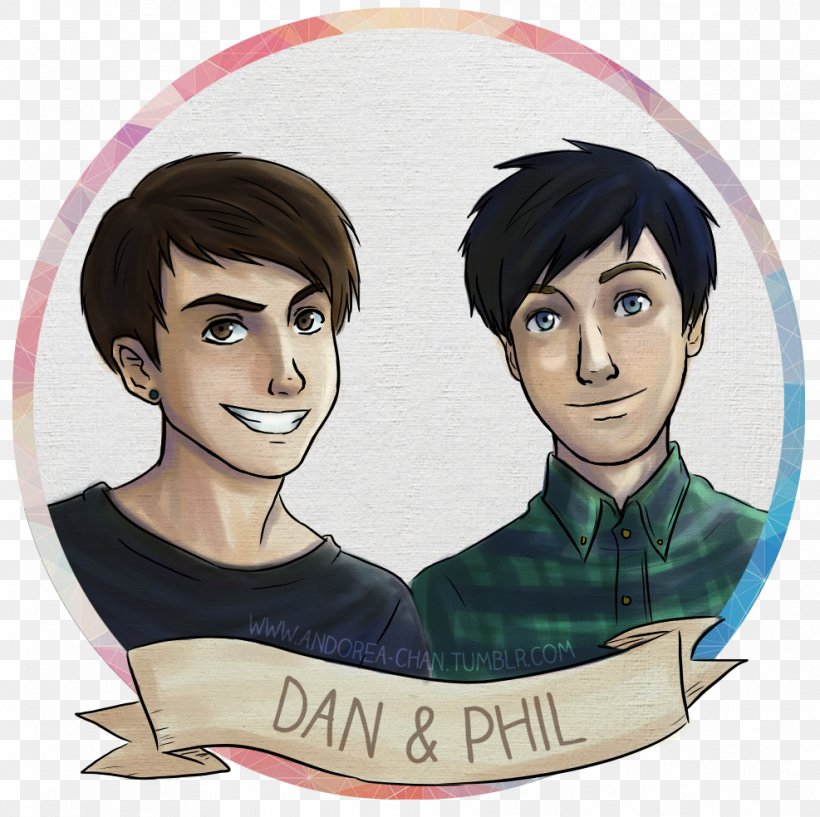 Dan Howell Phil Lester YouTube Dan And Phil Drawing, PNG, 987x984px, Watercolor, Cartoon, Flower, Frame, Heart Download Free