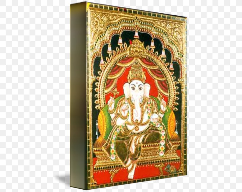 Ganesha Religion Art Deity Asian Elephant, PNG, 461x650px, Ganesha, Art, Asian Elephant, Canvas, Deity Download Free