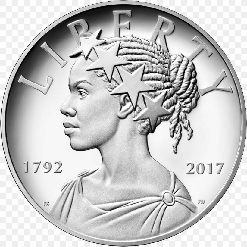 United States Silver Medal American Liberty 225th Anniversary Coin, PNG, 1000x1000px, United States, Anniversary, Black And White, Coin, Coin Set Download Free