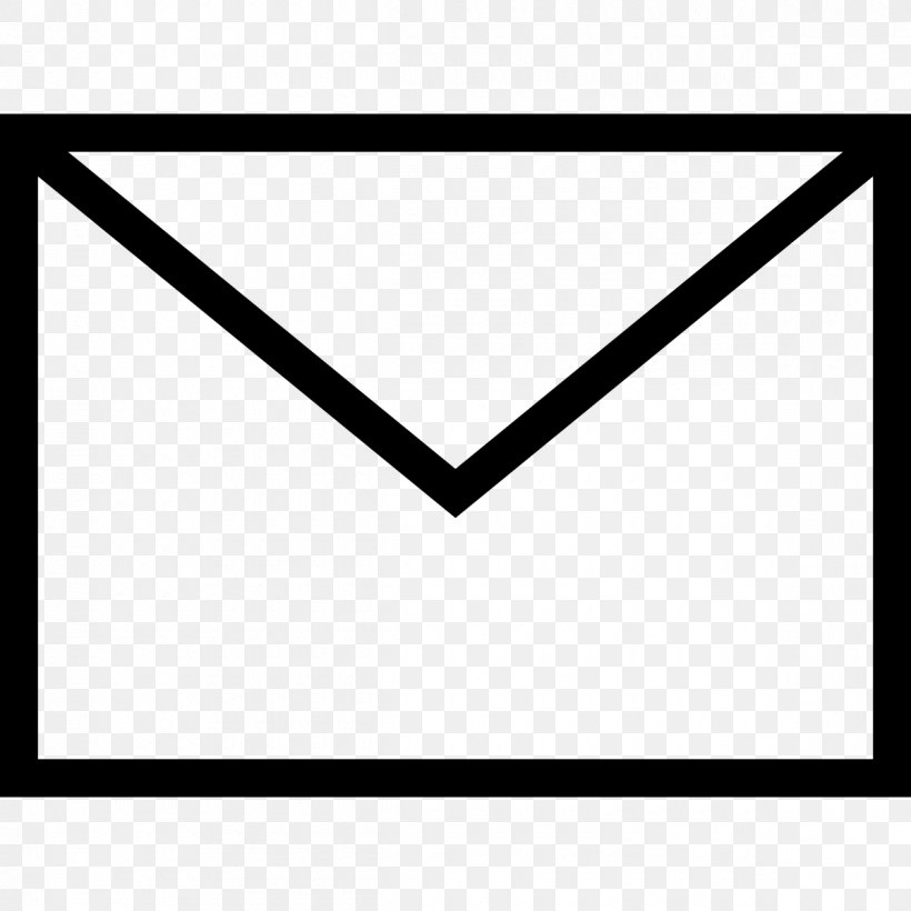 Mail Envelope, PNG, 1200x1200px, Mail, Area, Black, Black And White, Email Download Free