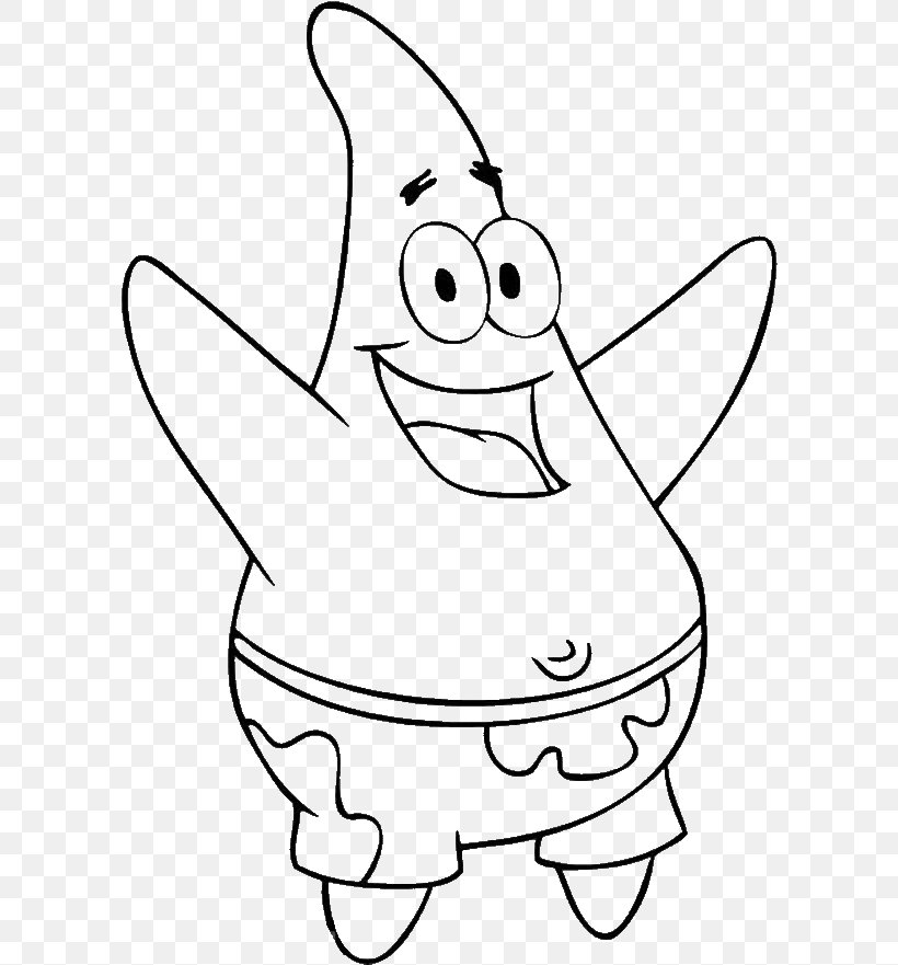 Patrick Star Coloring Book Drawing Squidward Tentacles, PNG, 600x881px, Watercolor, Cartoon, Flower, Frame, Heart Download Free