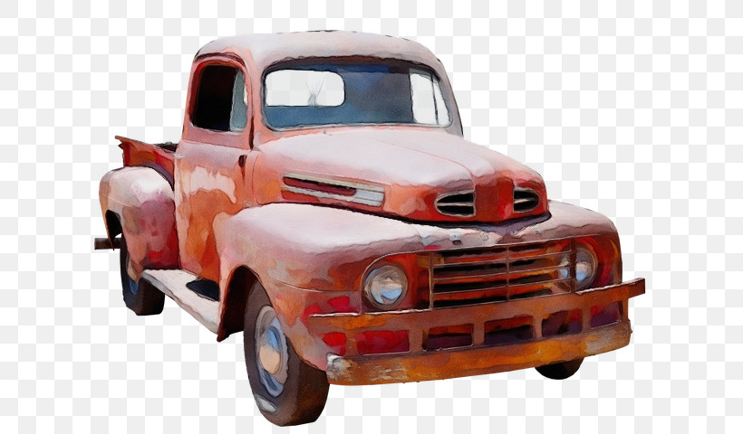 Pickup Truck Model Car Car Bumper Scale Model, PNG, 640x480px, Watercolor, Bumper, Car, Model Car, Paint Download Free