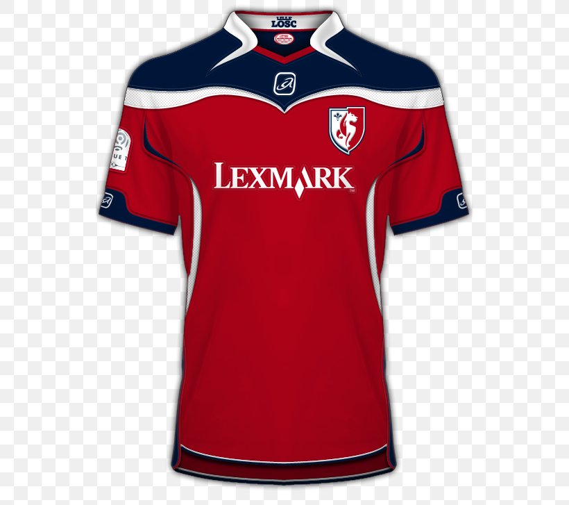Lille OSC France Ligue 1 Football Sports Fan Jersey La Liga, PNG, 544x727px, Lille Osc, Active Shirt, Brand, Clothing, Football Download Free