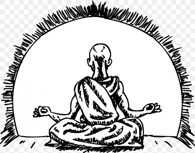 Meditation Clip Art Yoga Illustration Buddhism, PNG, 1165x915px, Meditation, Art, Artwork, Black And White, Buddhism Download Free