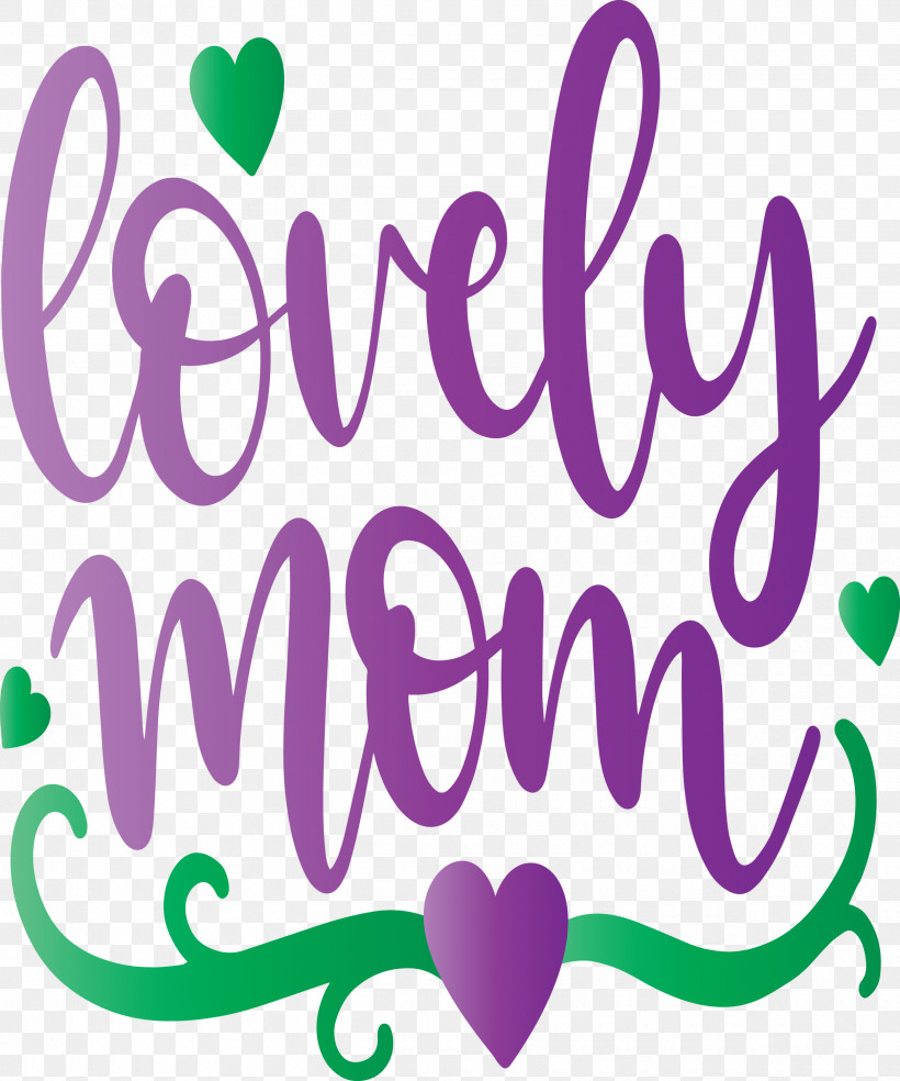 Mothers Day Lovely Mom, PNG, 2500x3000px, Mothers Day, Lovely Mom, Purple, Text, Violet Download Free