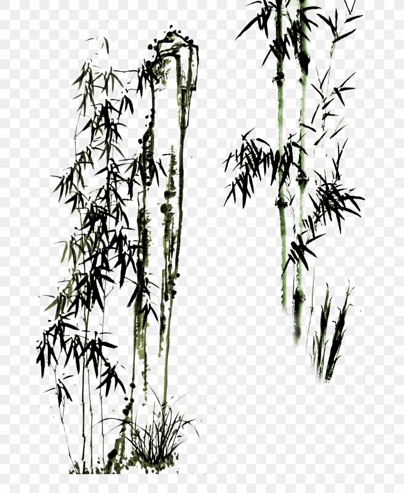 Paper Drawing Bamboo Chinese Painting Eight Eccentrics Of Yangzhou, PNG, 2271x2767px, Paper, Bamboo, Black And White, Branch, Chinese Painting Download Free