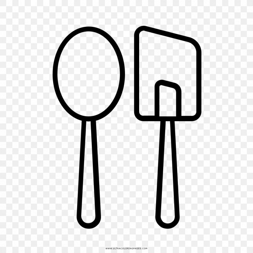 Kitchen Utensil Cucina Componibile Drawing Spatula, PNG, 1000x1000px, Kitchen Utensil, Area, Black And White, Coloring Book, Cookware Download Free