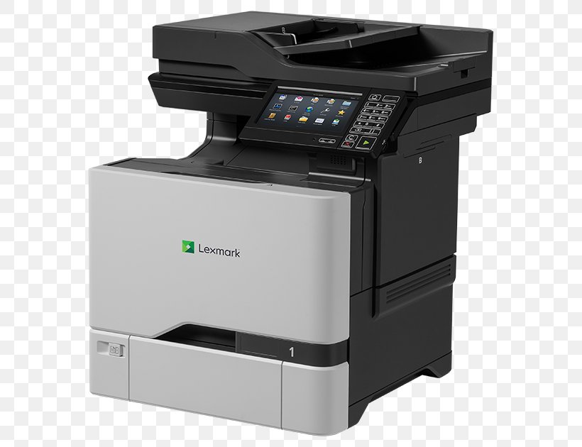 Multi-function Printer Lexmark CX725de Color Laser Mfp 40C9500 Lexmark Cx725de Colour A4 47/47 Ppm 4in1 Mfp Solutions Capable, PNG, 600x630px, Multifunction Printer, Color Printing, Dots Per Inch, Electronic Device, Fax Download Free