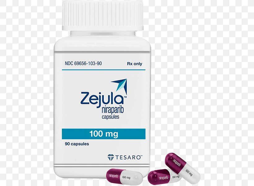 Niraparib Pharmaceutical Drug Tesaro Zejula Cancer, PNG, 600x600px, Niraparib, Cancer, Capsule, Dose, Drug Download Free