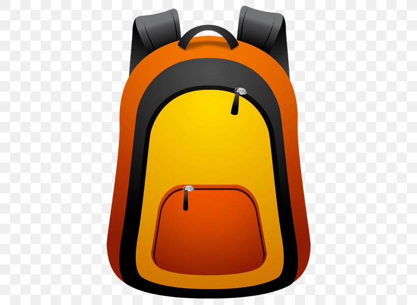 Backpack Bag Clip Art, PNG, 425x600px, Backpack, Bag, Orange, School, Student Download Free