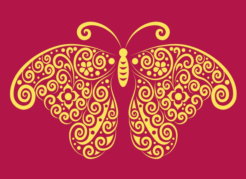 Butterfly Drawing Line Art, PNG, 1280x933px, Butterfly, Art, Arthropod, Decorative Arts, Drawing Download Free