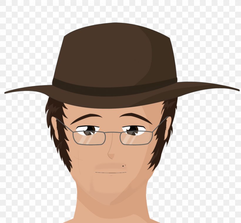 Fedora Cowboy Hat Glasses Goggles, PNG, 900x834px, Fedora, Brown Hair, Cap, Cartoon, Costume Download Free