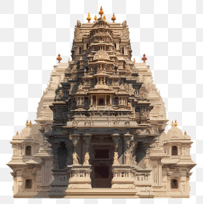 Hindu Temple - Historic Temple Architecture PNG