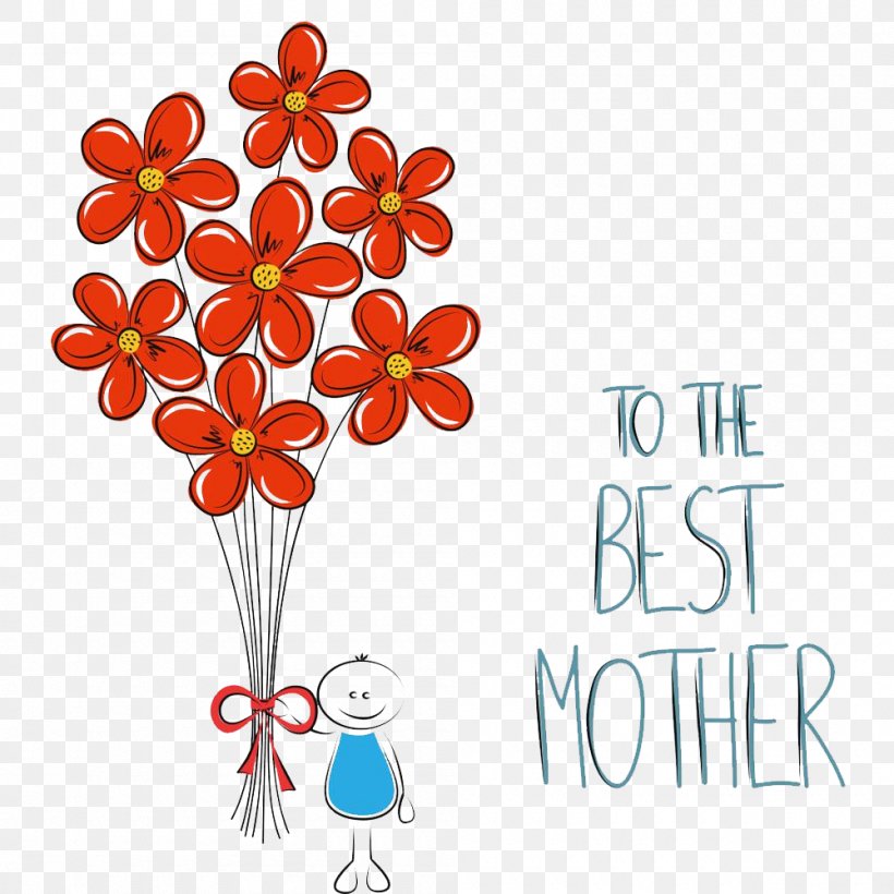 Mothers Day Art Illustration, PNG, 1000x1000px, Mothers Day, Art, Branch, Child, Cut Flowers Download Free