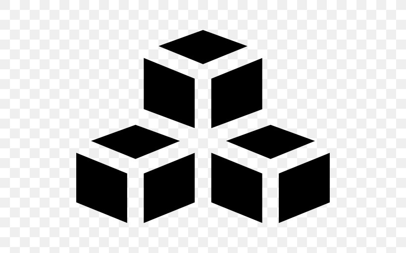 Shape Cube Symbol, PNG, 512x512px, Shape, Black And White, Cube, Flat Design, Geometric Shape Download Free