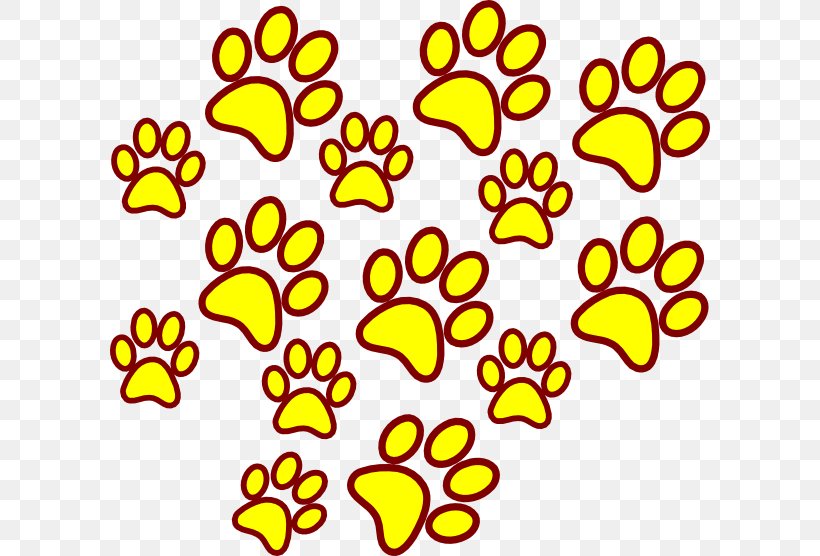 Yellow Paw Blue Green Clip Art, PNG, 600x556px, Yellow, Black And White, Blue, Cut Flowers, Flora Download Free
