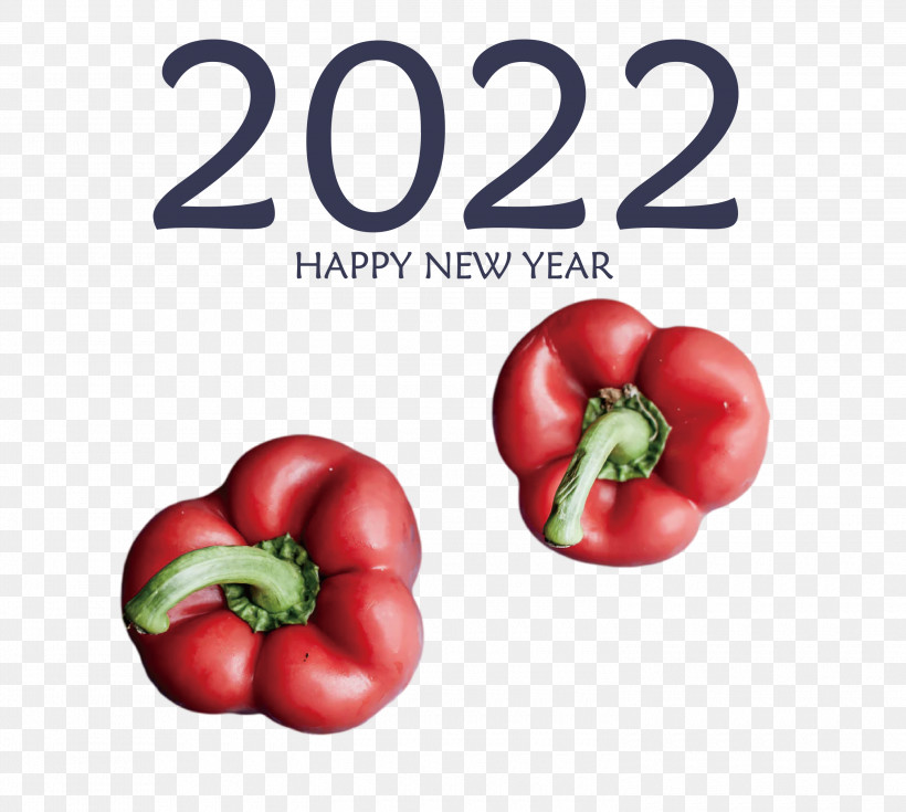 2022 Happy New Year 2022 New Year 2022, PNG, 3000x2690px, Tomato, Bell Pepper, Bush Tomato, Chili Pepper, Local Food Download Free