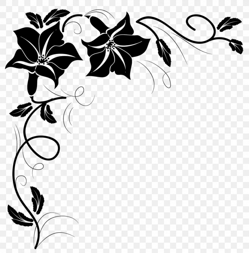 Floral Design Black And White, PNG, 1298x1321px, Floral Design, Art, Artwork, Black, Black And White Download Free